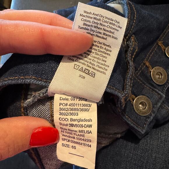 Sofia by Sofia Vergara Dark Blue Flare Jeans - Picture 9 of 9